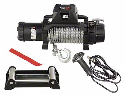 Rugged Ridge 12,500 lb. Trekker Winch with Synthetic Rope (Universal; Some Adaptation May Be Required)