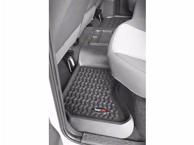 Rugged Ridge All-Terrain Rear Floor Liners; Black (10-18 RAM 3500)