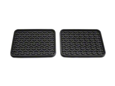 Rugged Ridge All-Terrain Rear Floor Liners; Black (02-18 RAM 1500 Quad Cab, Crew Cab, Mega Cab)