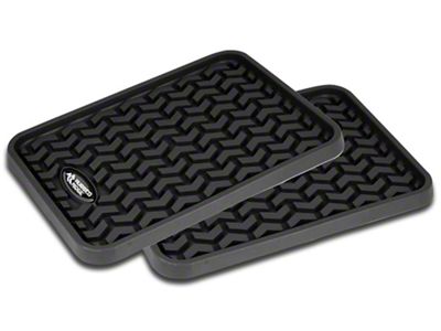 Rugged Ridge All-Terrain Rear Floor Liners; Black (07-18 Sierra 1500 Extended/Double Cab, Crew Cab)