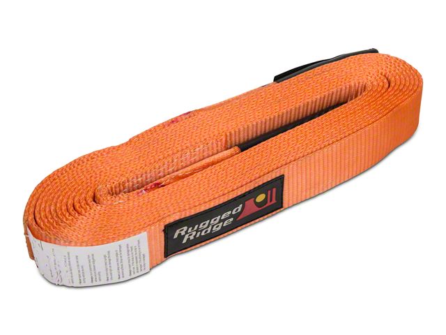 Rugged Ridge 2-Inch x 30-Foot Recovery Strap; 20,000 lb.