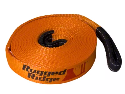 Rugged Ridge 4-Inch x 30-Foot Recovery Strap; 40,000 lb.