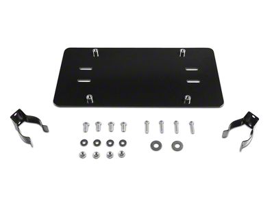 Rugged Ridge License Plate Mounting Bracket for Roller Fairleads