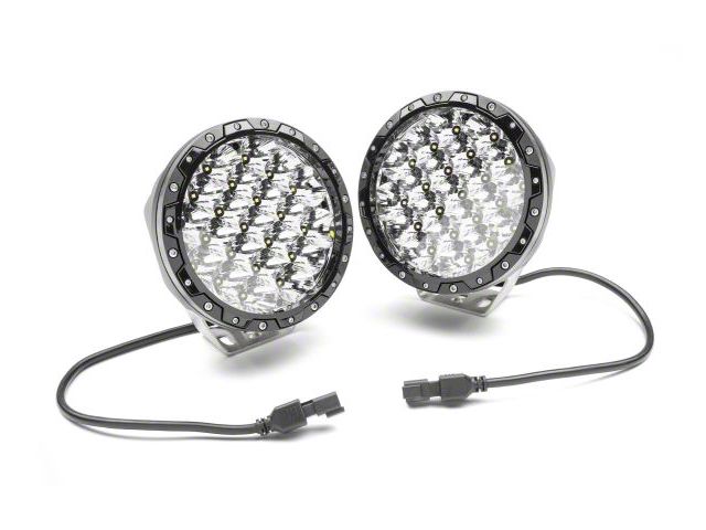 Rugged Ridge 7-Inch Round LED Driving Lights (Universal; Some Adaptation May Be Required)