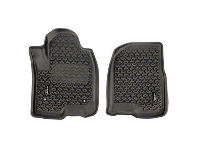 Rugged Ridge All-Terrain Front Floor Liners; Black (19-25 Sierra 1500 Crew Cab)