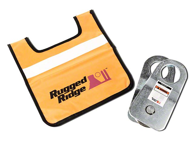 Rugged Ridge Snatch Block Pulley with Damper; 20,000 lb.
