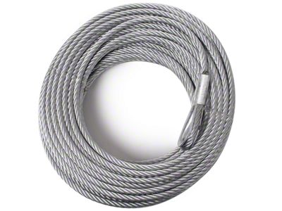 Rugged Ridge 10,500 lb. Winch Steel Cable; 23/64-Inch x 94-Foot