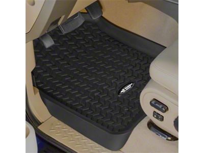 Rugged Ridge All-Terrain Front Floor Liners; Black (12.5-16 F-250 Super Duty)