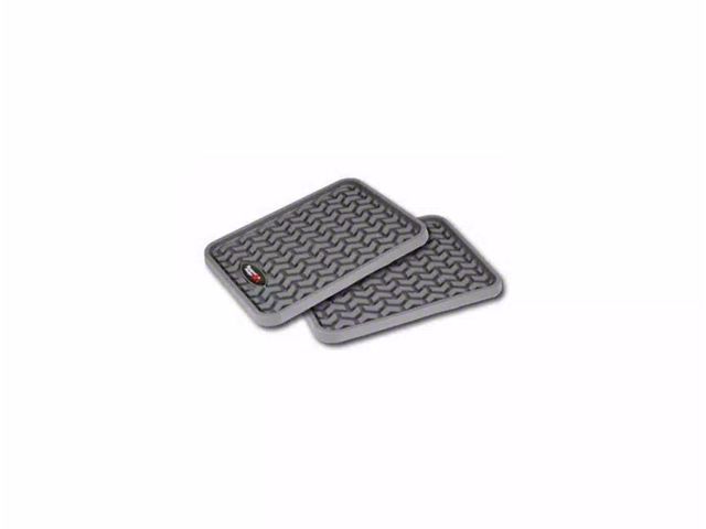 Rugged Ridge All-Terrain Rear Floor Liners; Black (Universal; Some Adaptation May Be Required)