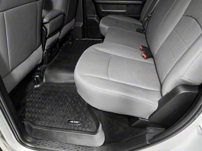 Rugged Ridge All-Terrain Rear Floor Liner; Black (02-18 RAM 1500 Quad Cab, Crew Cab)