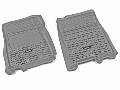 Rugged Ridge All-Terrain Front Floor Liners; Gray (01-03 F-150 SuperCrew)