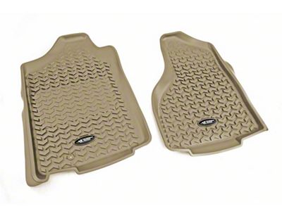 Rugged Ridge All-Terrain Front Floor Liners; Tan (02-18 RAM 1500)