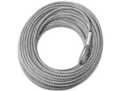 Rugged Ridge 10,500 lb. Winch Steel Cable; 23/64-Inch x 94-Foot