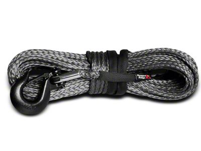 Rugged Ridge 25/64-Inch x 94-Foot Dark Gray Synthetic Winch Line; 19,310 lb.