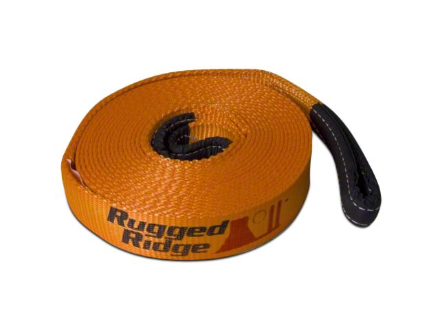 Rugged Ridge 3-Inch x 30-Foot Recovery Strap; 30,000 lb.
