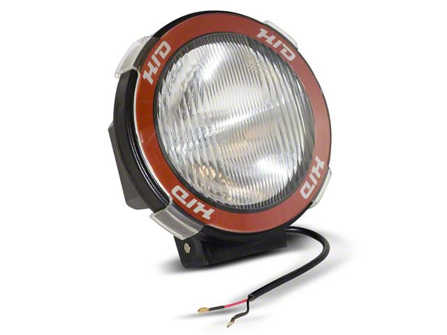 Rugged Ridge 5-Inch Round HID Off-Road Fog Light with Black Composite Housing; Single (Universal; Some Adaptation May Be Required)