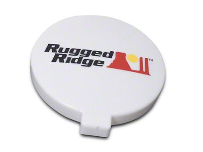 Rugged Ridge 6-Inch HID Off-Road Light Cover; White