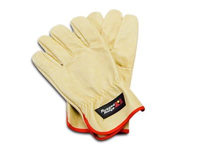 Rugged Ridge Recovery Gloves; Leather