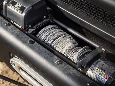 Rugged Ridge 23/64-Inch x 100-Foot Dark Gray Synthetic Winch Line; 16,550 lb.