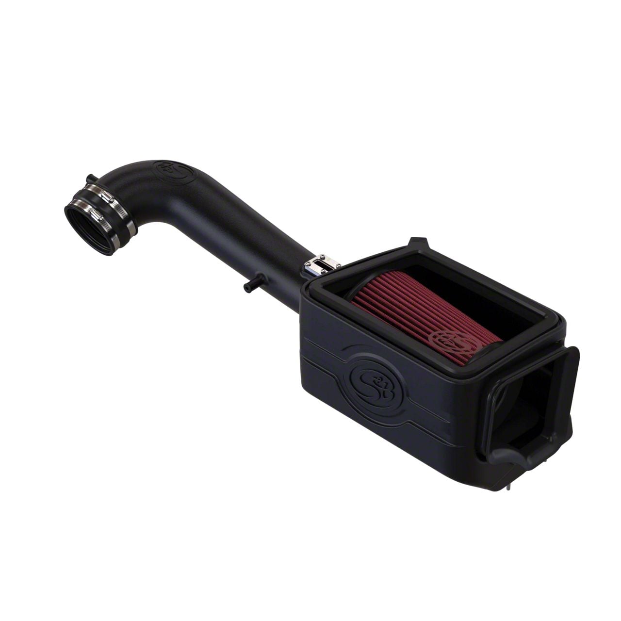SAAS Carbon Matt Cold Air Box Filter Kit 76mm Brackets and Fixings Supplied