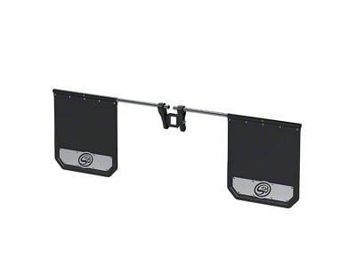 S&B 2.50-Inch Receiver Hitch Mounted Mud Flaps (Universal; Some Adaptation May Be Required)