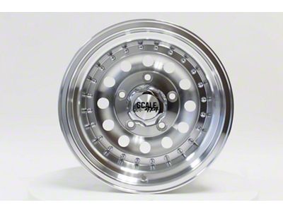Scale 4x4 Wheels Bandit II Machined Clear Coat 8-Lug Wheel; 16x8; 0mm Offset (01-06 Sierra 2500 HD)