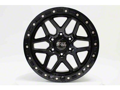 Scale 4x4 Wheels S02 Glossy Black 6-Lug Wheel; 17x8.5; -10mm Offset (07-13 Silverado 1500)