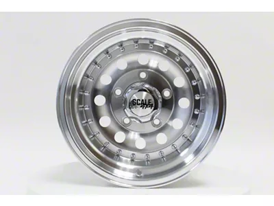 Scale 4x4 Wheels Bandit II Machined Clear Coat 8-Lug Wheel; 16x8; 0mm Offset (07-10 Silverado 3500 HD SRW)