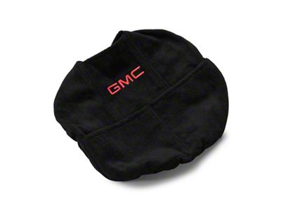 Center Console Cover with GMC Logo; Black (14-18 Sierra 1500 w/ Bench Seat)