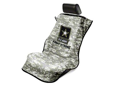 Seat Towel with US Army Logo; Camo (Universal; Some Adaptation May Be Required)