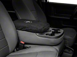 Center Console Cover with RAM Logo; Black (94-25 RAM 1500 w/ Bucket Seats)