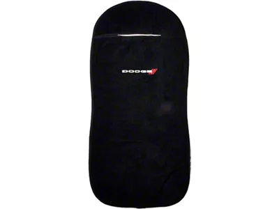 Seat Protector with Dodge Logo; Black (Universal; Some Adaptation May Be Required)