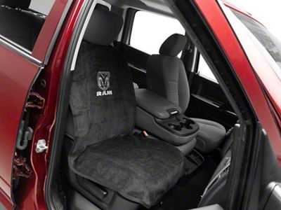 Seat Towel with RAM Logo; Black (Universal; Some Adaptation May Be Required)
