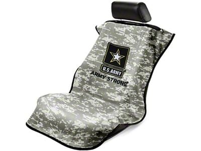Seat Towel with US Army Logo; Camo (Universal; Some Adaptation May Be Required)