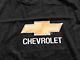 Seat Protector with Chevrolet Bowtie Logo; Black (Universal; Some Adaptation May Be Required)