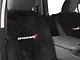 Seat Protector with Dodge Logo; Black (02-24 RAM 1500)