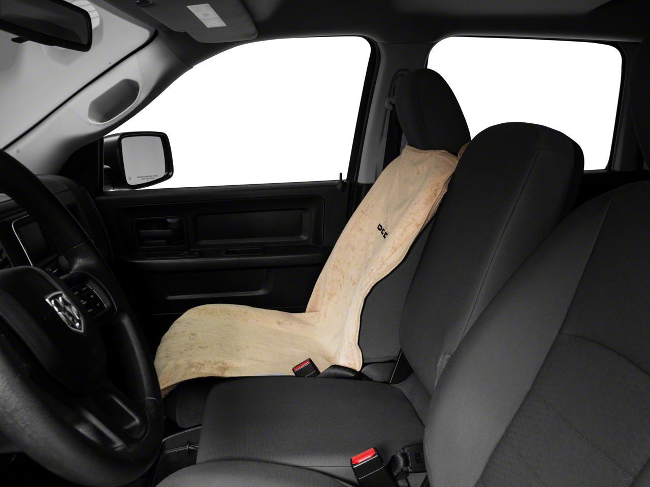 thumbnail image 2 of Seat Armour Front Seat Cover For New Dodge Ram – Black Terry Cloth – SA100NRAMB 2 of 5