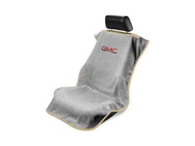 Seat Protector with GMC Logo; Gray (Universal; Some Adaptation May Be Required)