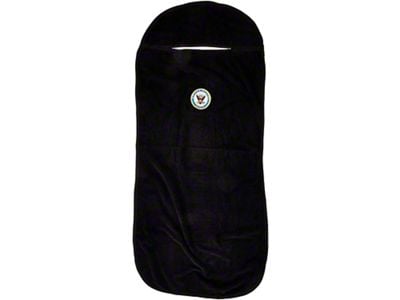 Seat Towel with US Navy Logo; Black (Universal; Some Adaptation May Be Required)