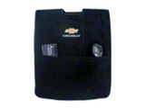 Center Console Cover with Chevrolet Bowtie Logo; Black (07-14 Silverado 2500 HD w/ Bench Seats)