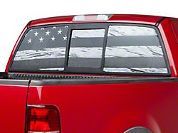 SEC10 Perforated Distressed Flag Rear Window Decal (15-25 Colorado)