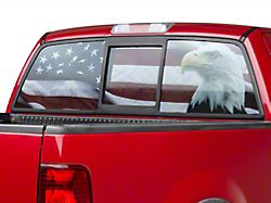 SEC10 Perforated Flag and Eagle Rear Window Decal (15-25 Colorado)