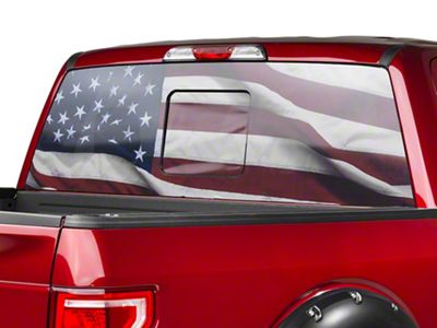 SEC10 Perforated Flag Rear Window Decal (15-25 Colorado)