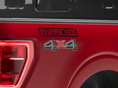 SEC10 Barricade Outline Decal; Black (Universal; Some Adaptation May Be Required)