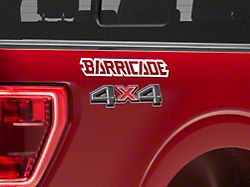 SEC10 Barricade Outline Decal; White (Universal; Some Adaptation May Be Required)