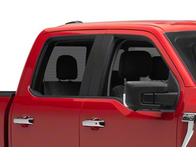SEC10 Door Pillar Accent Decals; Brushed Black (21-25 F-150)