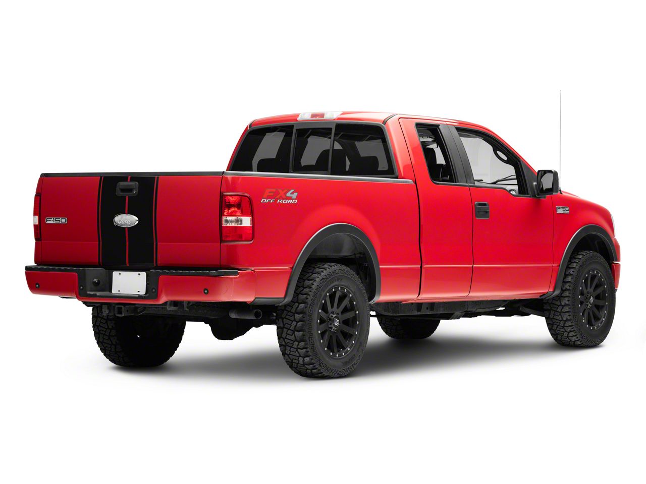 SEC10 F-150 Full Length Stripes; Matte Black T551872 (04-08