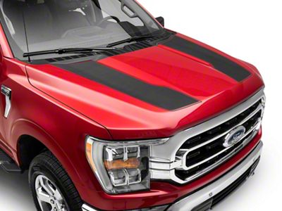 SEC10 Hood Stripes; Carbon Fiber (21-24 F-150, Excluding Raptor)