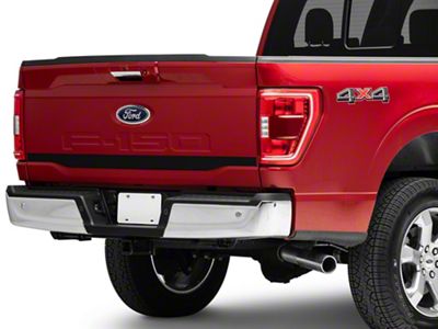 SEC10 Lower Tailgate Accent Decal; Carbon Fiber (21-24 F-150)