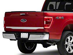 SEC10 Lower Tailgate Accent Decal; Silver (21-25 F-150)